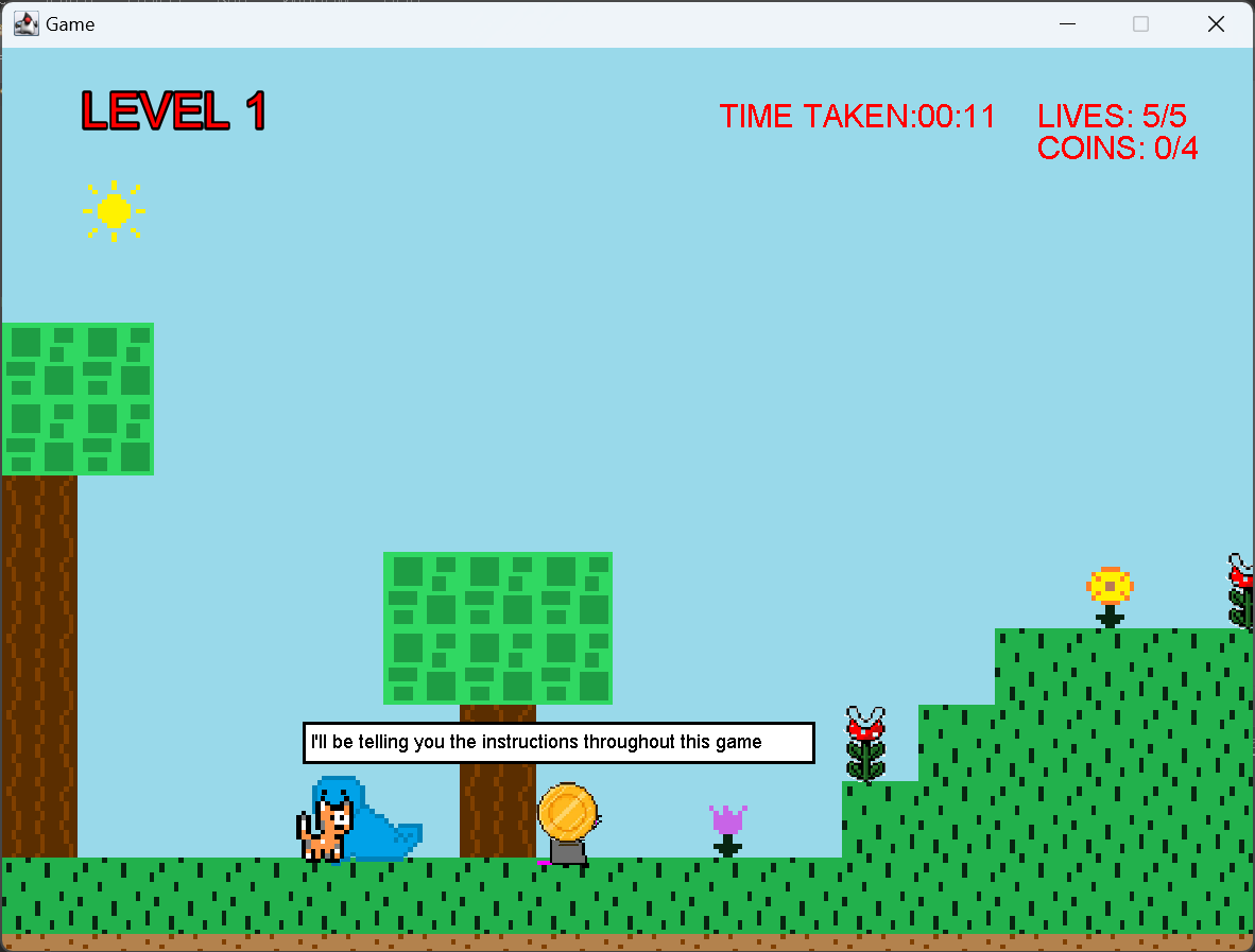 Picture of my Platformer game